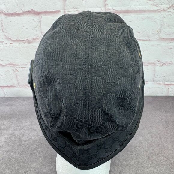 Gucci Black Denim Grommet Bucket Hat main image 10